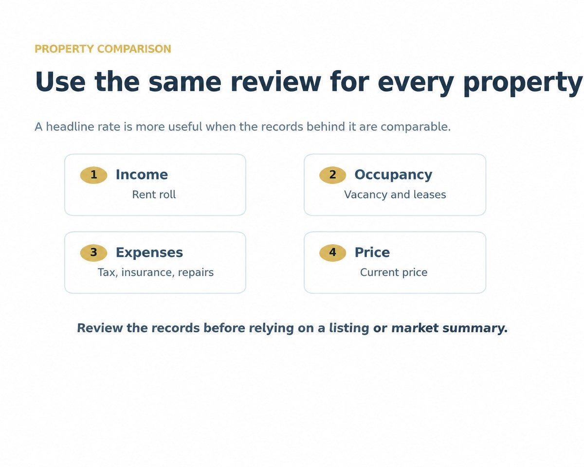 Property review records and income guide