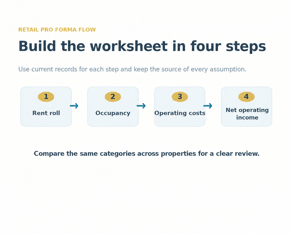 Retail pro forma review workflow